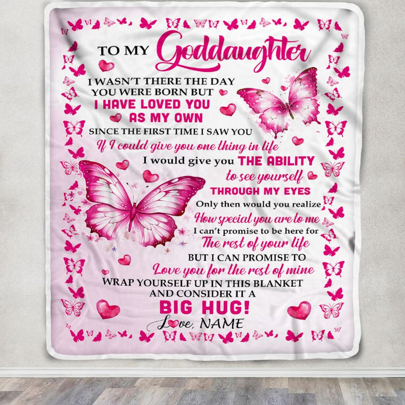 Personalized To My Goddaughter Blanket From Godmother I Have Loved You Stepdaughter Birthday Gifts Graduation Christmas Customized Fleece Throw Blanket Blanket mockup 3 800x.jpg