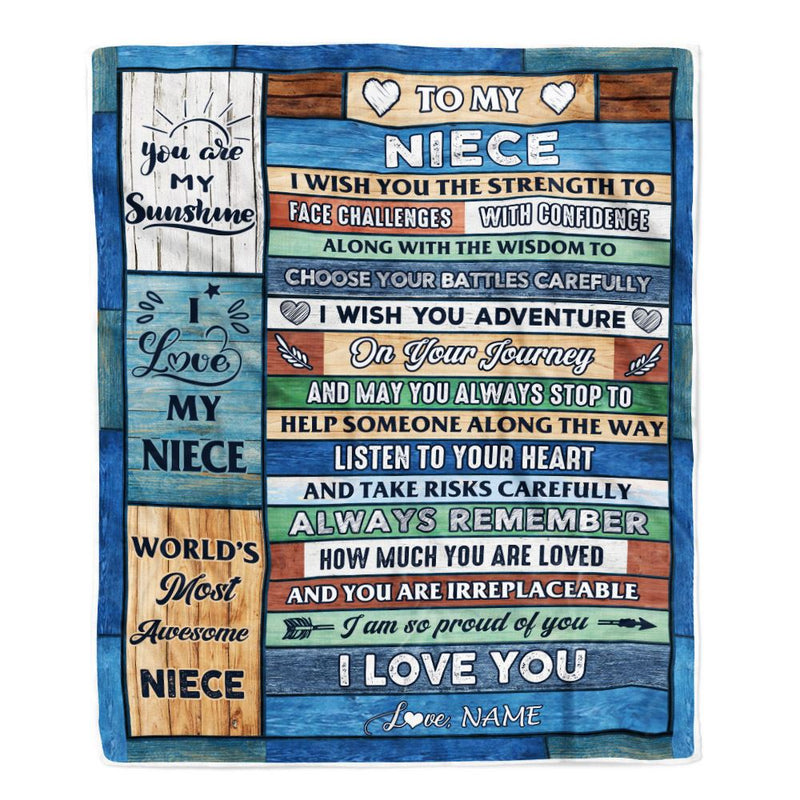 Personalized To My Niece Blanket From Aunt Uncle Wood I Am So Proud Of You I Love You Niece Birthday Graduation Christmas Customized Fleece Throw Blanket Blanket mockup 1 800x.jpg