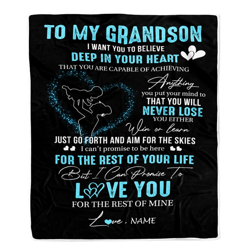 Personalized To My Grandson Blanket From Grandma Nana Promise To Love You Grandson Birthday Graduation Christmas Customized Bed Fleece Throw Blanket Blanket mockup 1 800x.jpg