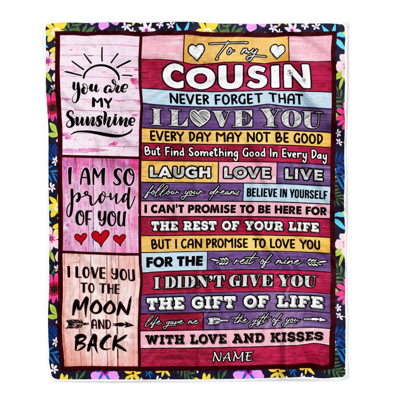 Personalized to My Cousin Blanket from Family Wood Laugh Love Live Believe Cousin Birthday Thanksgiving Christmas Customized Fleece Throw Blanket Blanket mockup 1 800x.jpg