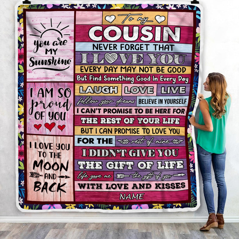 Personalized to My Cousin Blanket from Family Wood Laugh Love Live Believe Cousin Birthday Thanksgiving Christmas Customized Fleece Throw Blanket Blanket mockup 3 800x.jpg