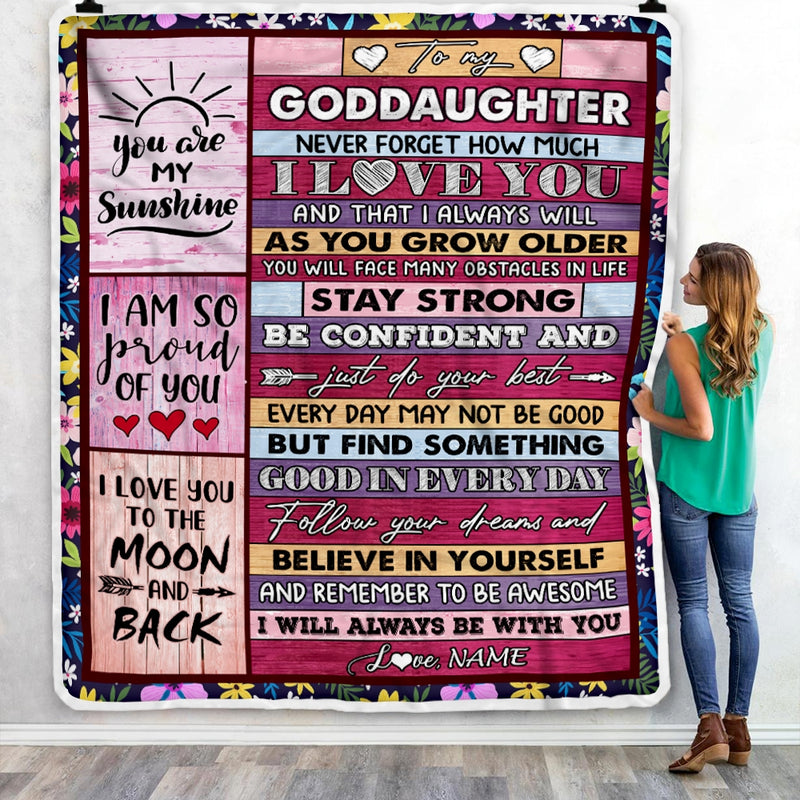 Personalized To My Goddaughter Blanket From Godmother Proud Of You I Love You Wood Goddaughter Birthday Christmas Customized Fleece Blanket Blanket mockup 3 800x.jpg