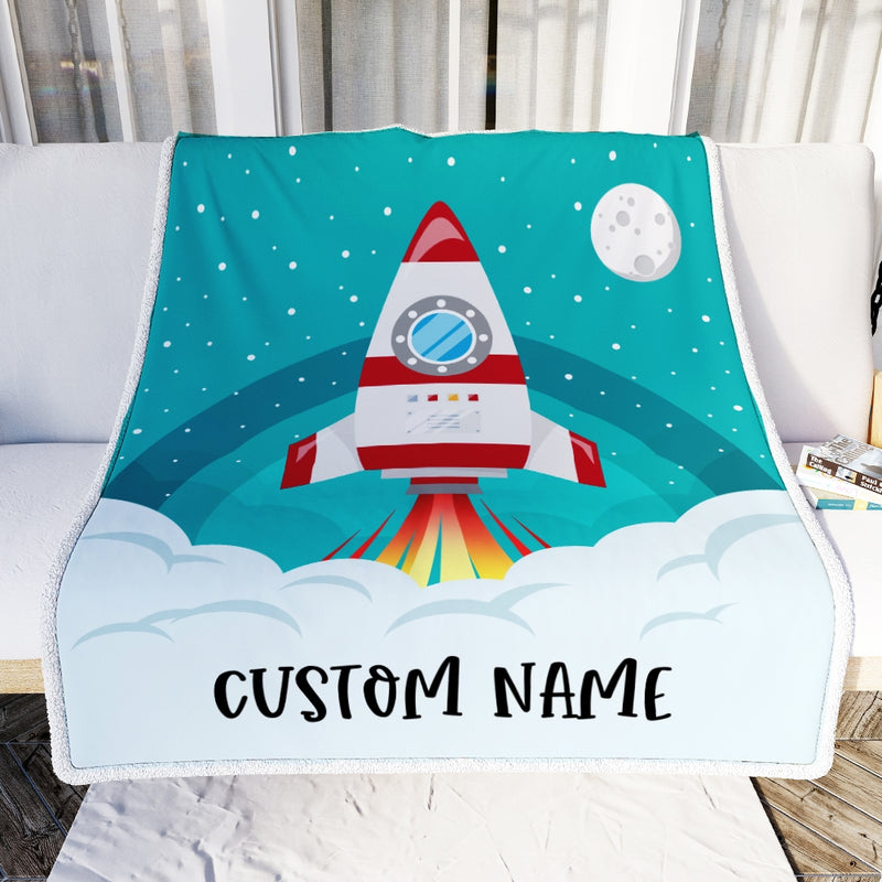 Personalized Rocket Launch Space Baby Blanket with Name Custom Baby Nursery for Boys Girls Son Daughter Grandson Nehpew Birthday Customized Fleece Blanket Blanket mockup 2 800x.jpg