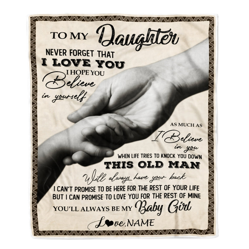 Personalized To My Daughter From Dad Never Forget That I Love You For Daughter Great Birthday Graduation Christmas Bed Quilt Fleece Throw Blanket Blanket mockup 1 800x.jpg