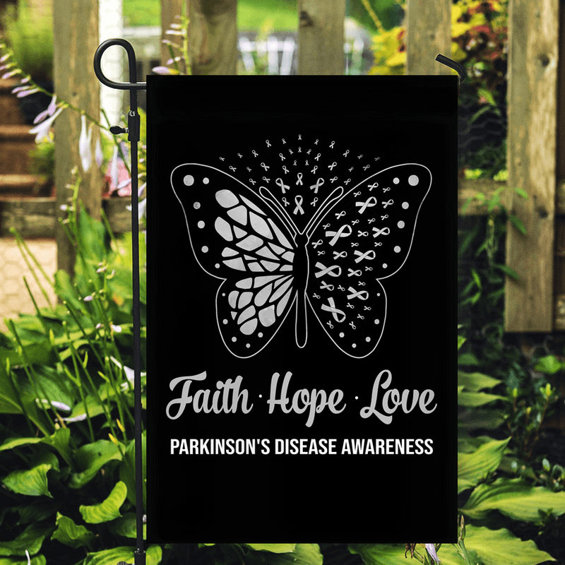 Faith Hope Love Butterfly Parkinson s Disease Awareness Flag Grey Ribbon Garden Flag mockup 2 800x.jpg