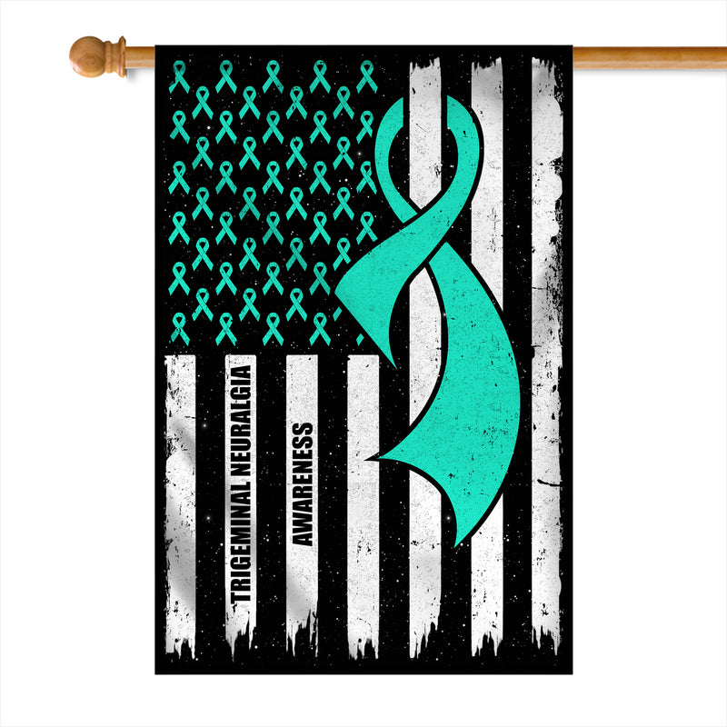 Trigeminal Neuralgia Awareness America Flag Teal Ribbon House Flag mockup 1 800x.jpg