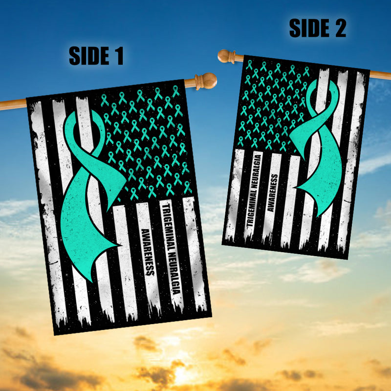Trigeminal Neuralgia Awareness America Flag Teal Ribbon House Flag mockup 3 800x.jpg