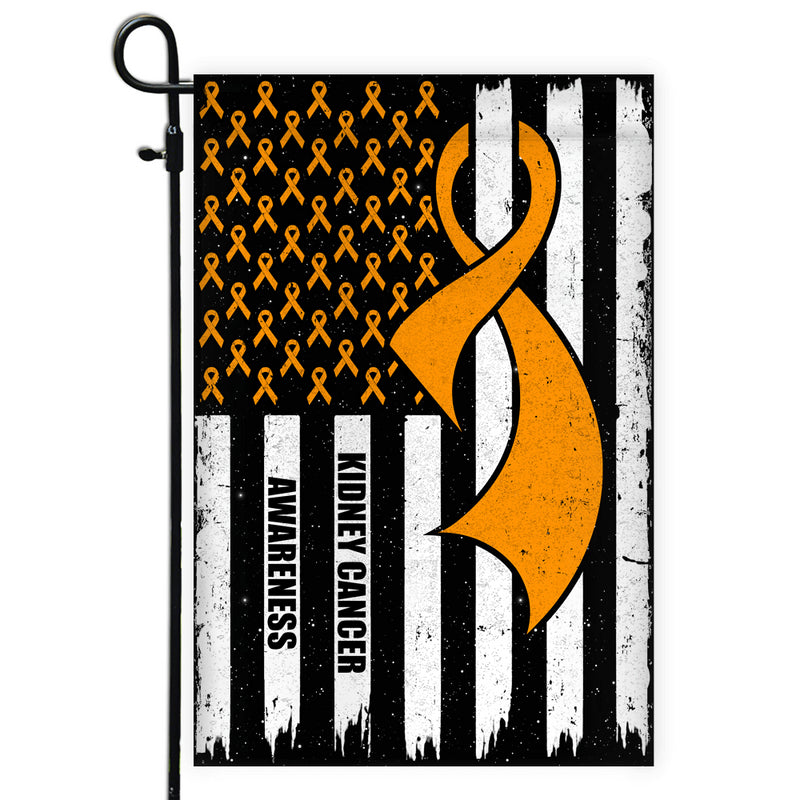 Kidney Cancer Awareness America Flag Orange Ribbon Garden Flag mockup 1 800x.jpg