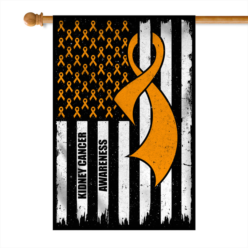 Kidney Cancer Awareness America Flag Orange Ribbon House Flag mockup 1 800x.jpg