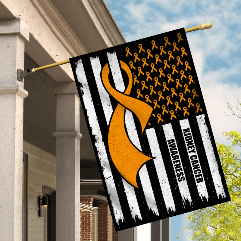 Kidney Cancer Awareness America Flag Orange Ribbon House Flag mockup 2 800x.jpg