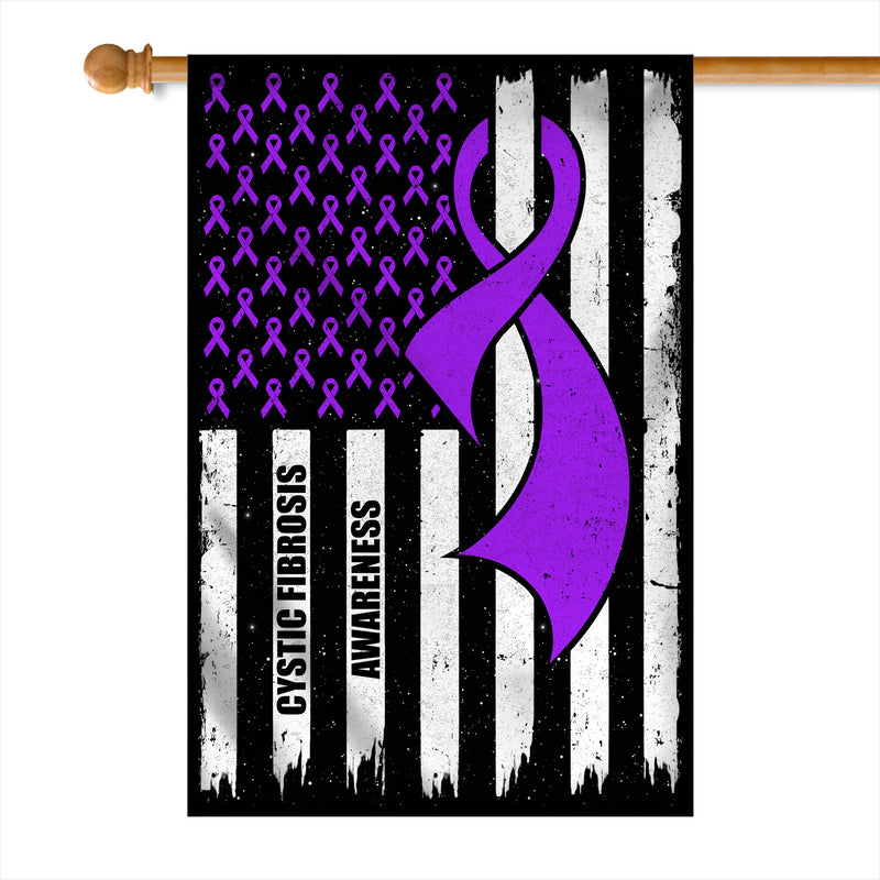 Cystic Fibrosis Awareness America Flag Purple Ribbon House Flag mockup 1 800x.jpg