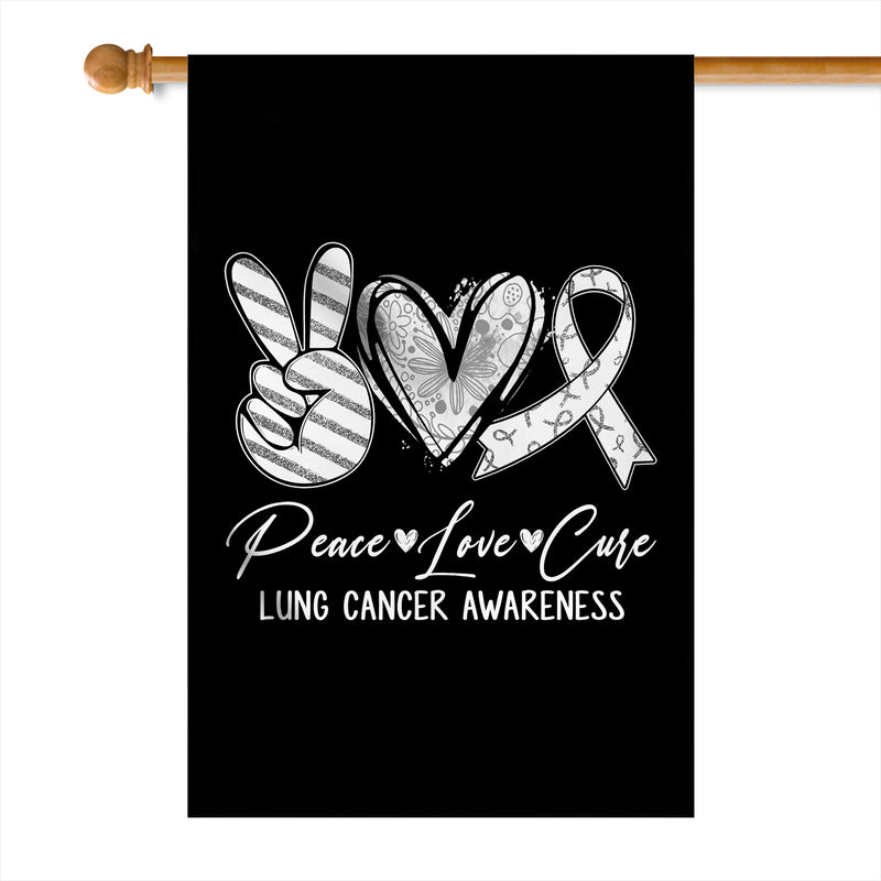 Peace Love Cure White Ribbon Lung Cancer Awareness Flag House Flag mockup 1 800x.jpg