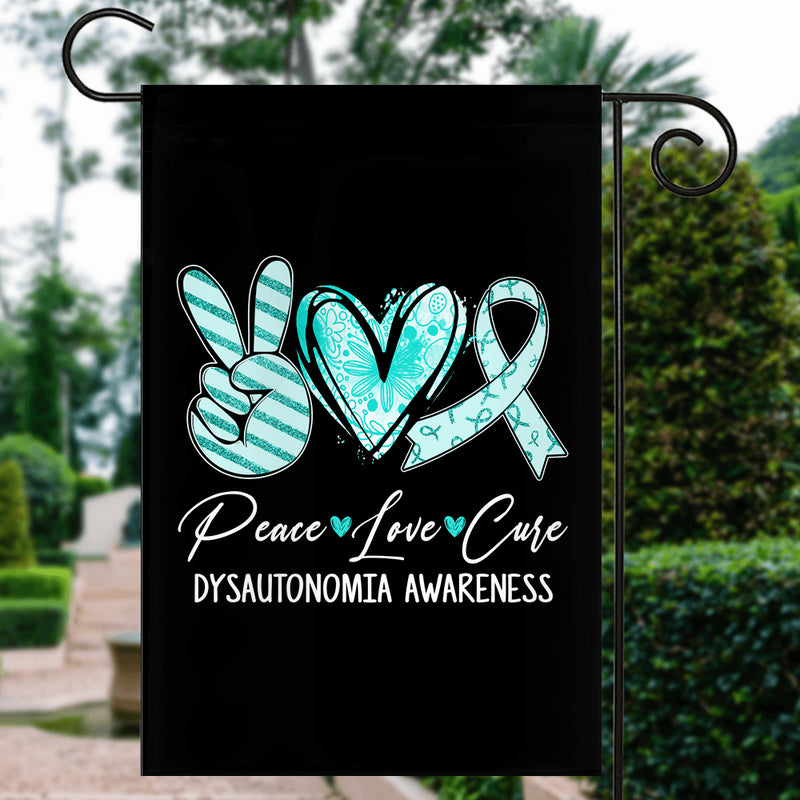 Peace Love Cure Turquoise Ribbon Dysautonomia Awareness Flag Garden Flag mockup 3 800x.jpg