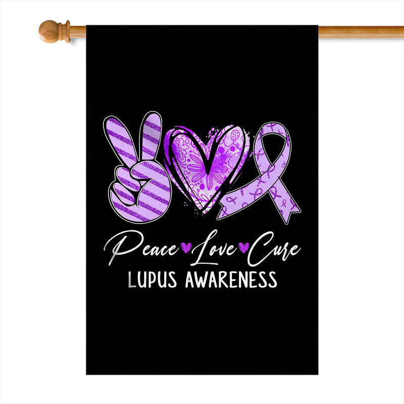 Peace Love Cure Purple Ribbon Lupus Awareness Flag House Flag mockup 1 800x.jpg