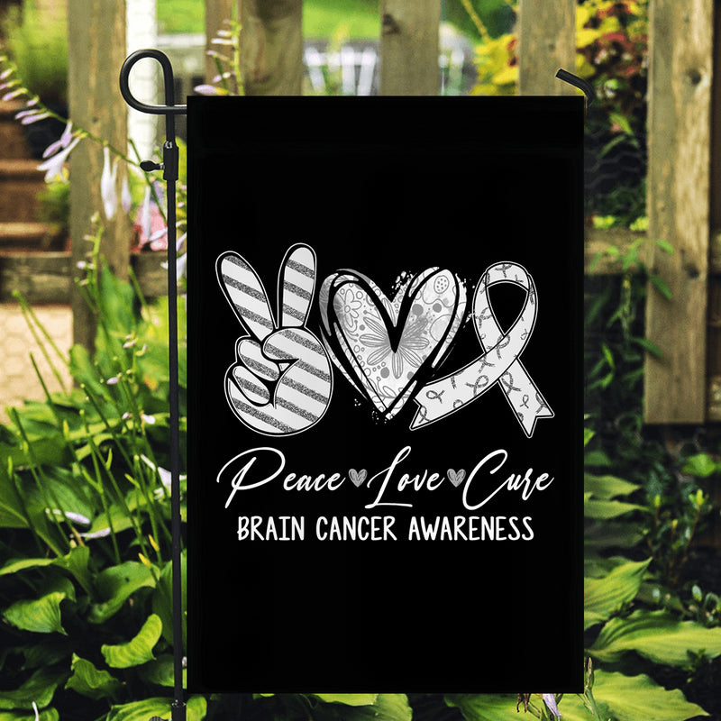 Peace Love Cure Grey Ribbon Brain Cancer Awareness Flag Garden Flag mockup 2 800x.jpg
