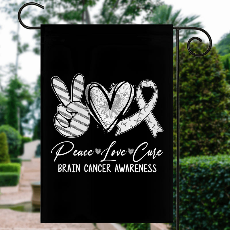 Peace Love Cure Grey Ribbon Brain Cancer Awareness Flag Garden Flag mockup 3 800x.jpg