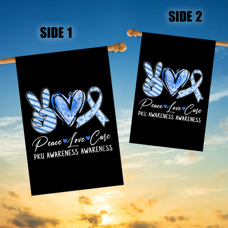 Peace Love Cure Blue Ribbon PKU Awareness Flag House Flag mockup 3 800x.jpg
