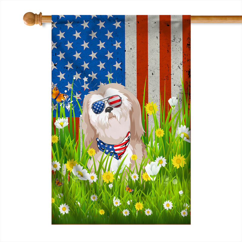 Shih Tzu American USA Flag 4th of July Dog Lover On Independence Day House Flag mockup 1 800x.jpg