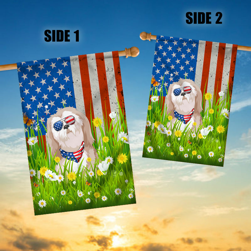Shih Tzu American USA Flag 4th of July Dog Lover On Independence Day House Flag mockup 3 800x.jpg