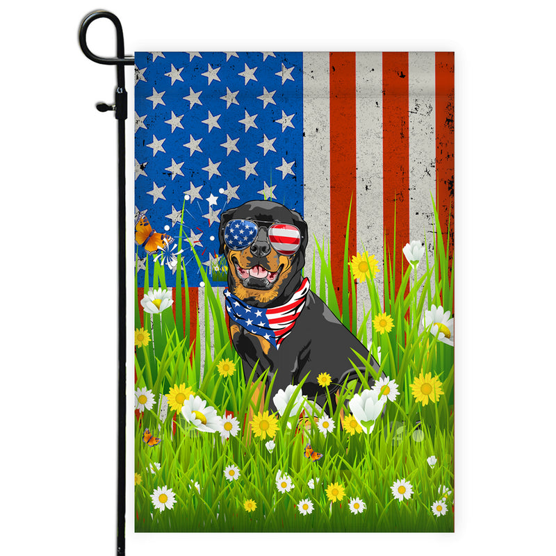 Rottweiler American USA Flag 4th of July Dog Lover On Independence Day Garden Flag mockup 1 800x.jpg