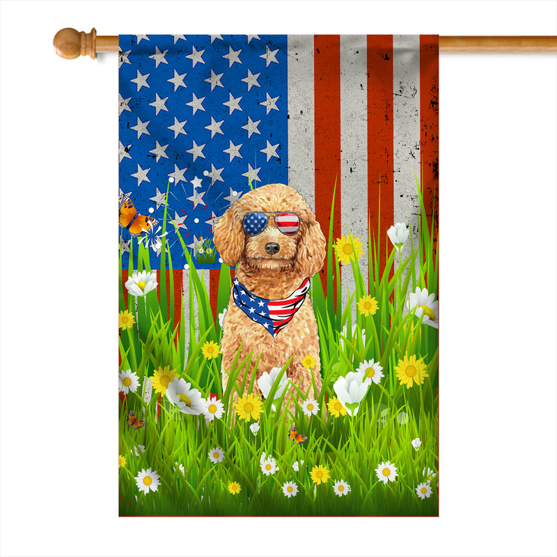 Poodle American USA Flag 4th of July Dog Lover On Independence Day House Flag mockup 1 800x.jpg
