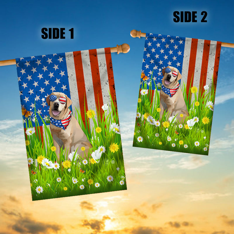 Labrador American USA Flag 4th of July Dog Lover On Independence Day House Flag mockup 3 800x.jpg