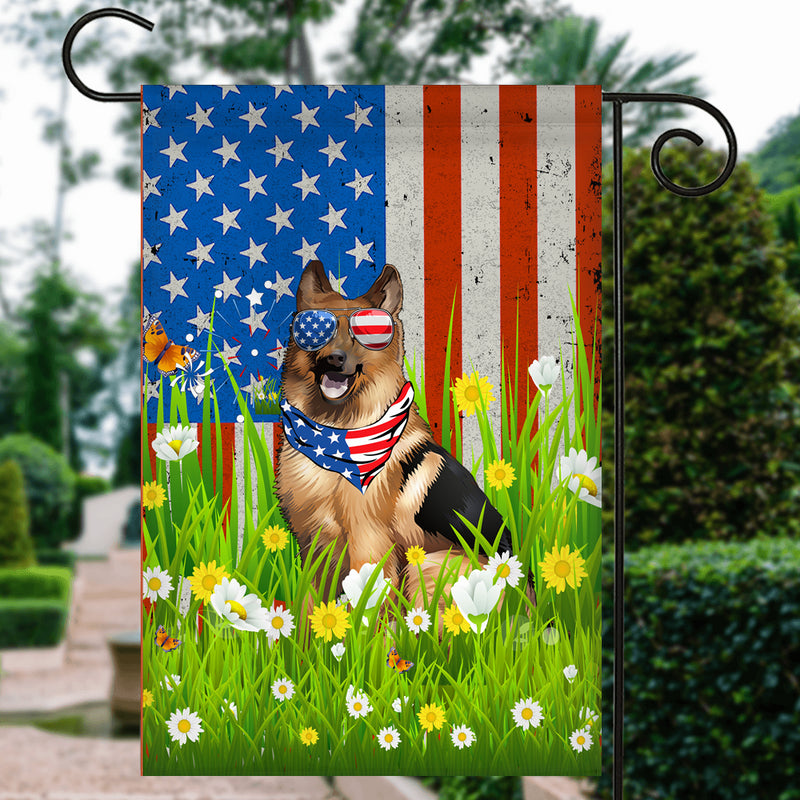 German Shepherd American USA Flag 4th of July Dog Lover On Independence Day Garden Flag mockup 3 800x.jpg