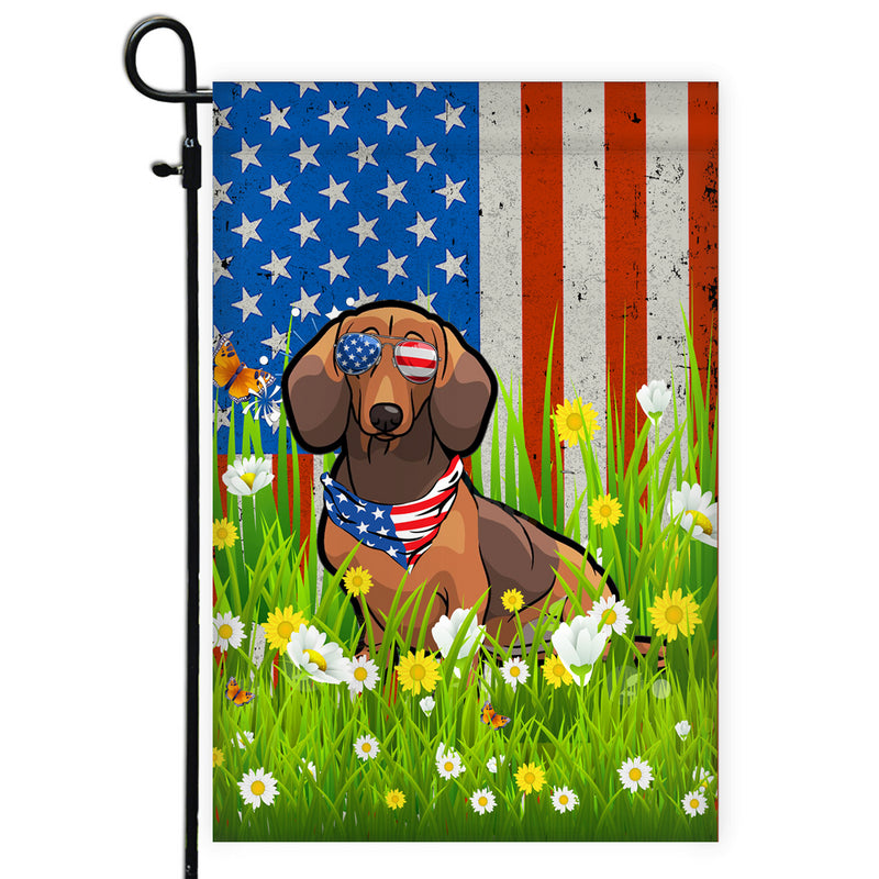 Dachshund American USA Flag 4th of July Dog Lover On Independence Day Garden Flag mockup 1 800x.jpg