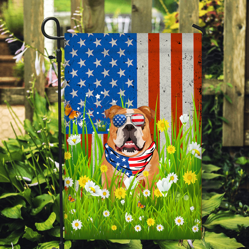 Bull American USA Flag 4th of July Dog Lover On Independence Day Garden Flag mockup 2 800x.jpg