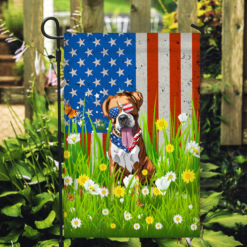 Boxer American USA Flag 4th of July Dog Lover On Independence Day Garden Flag mockup 2 800x.jpg