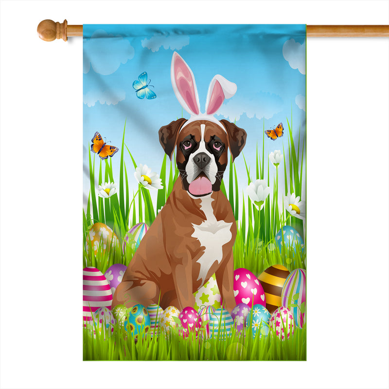 Boxer Happy Easter Day Holiday Flag Funny Dog Dog Wear Bunny Ears Headband Cute for Home Decor House Flag mockup 1 800x.jpg