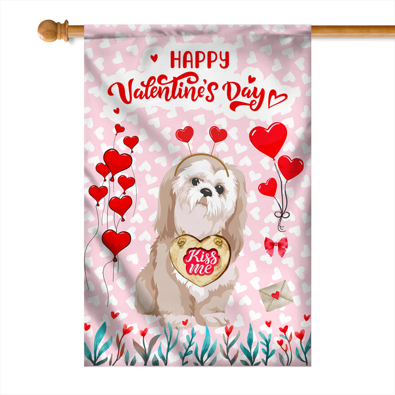 Happy Valentine s Day Shih Tzu Flag Dogs Funny Shih Tzu Heart Balloon House Flag mockup 1 800x.jpg