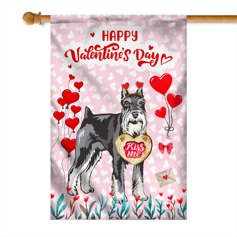 Happy Valentine s Day Schnauzer Flag Dogs Funny Schnauzer Heart Balloon House Flag mockup 1 800x.jpg