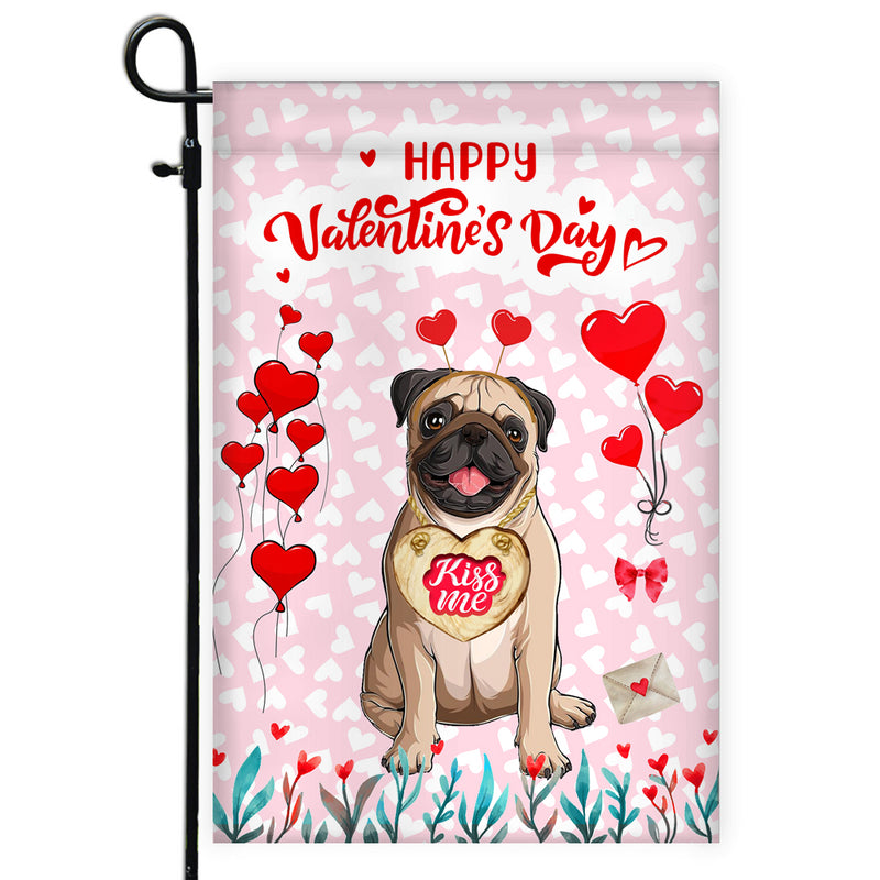 Happy Valentine s Day Pug Flag Dogs Funny Pug Heart Balloon Garden Flag mockup 1 800x.jpg