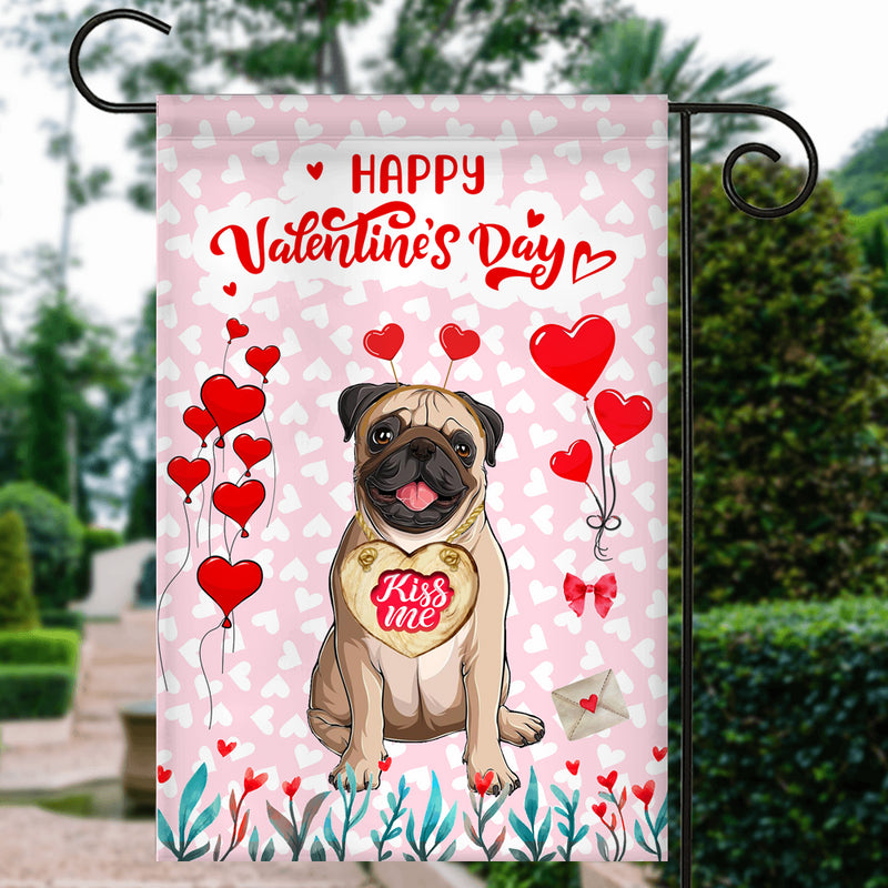 Happy Valentine s Day Pug Flag Dogs Funny Pug Heart Balloon Garden Flag mockup 3 800x.jpg