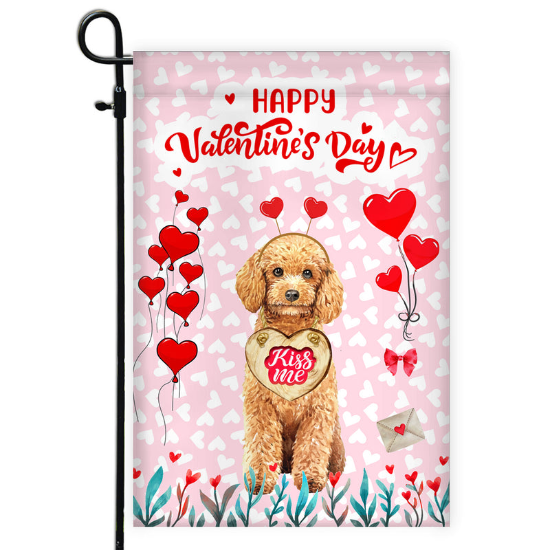 Happy Valentine s Day Poodle Flag Dogs Funny Poodle Heart Balloon Garden Flag mockup 1 800x.jpg
