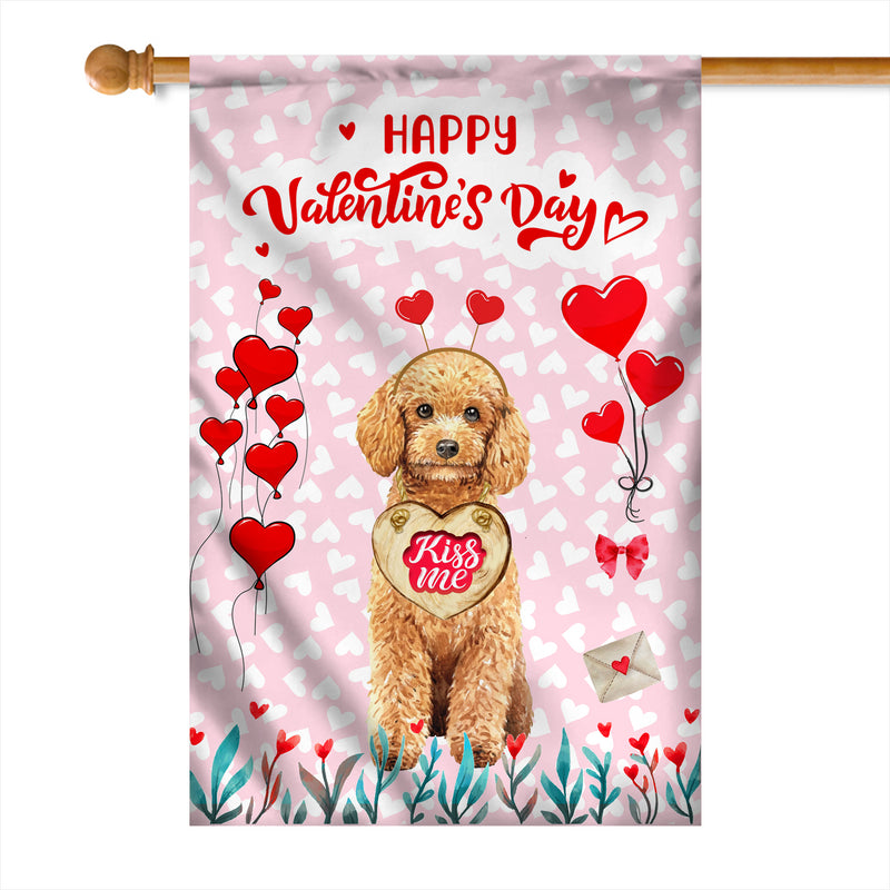 Happy Valentine s Day Poodle Flag Dogs Funny Poodle Heart Balloon House Flag mockup 1 800x.jpg