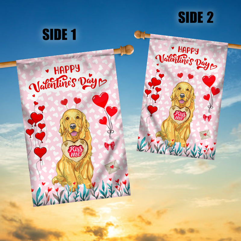 Happy Valentine s Day Golden Retriever Flag Dogs Funny Golden Retriever Heart Balloon House Flag mockup 3 800x.jpg