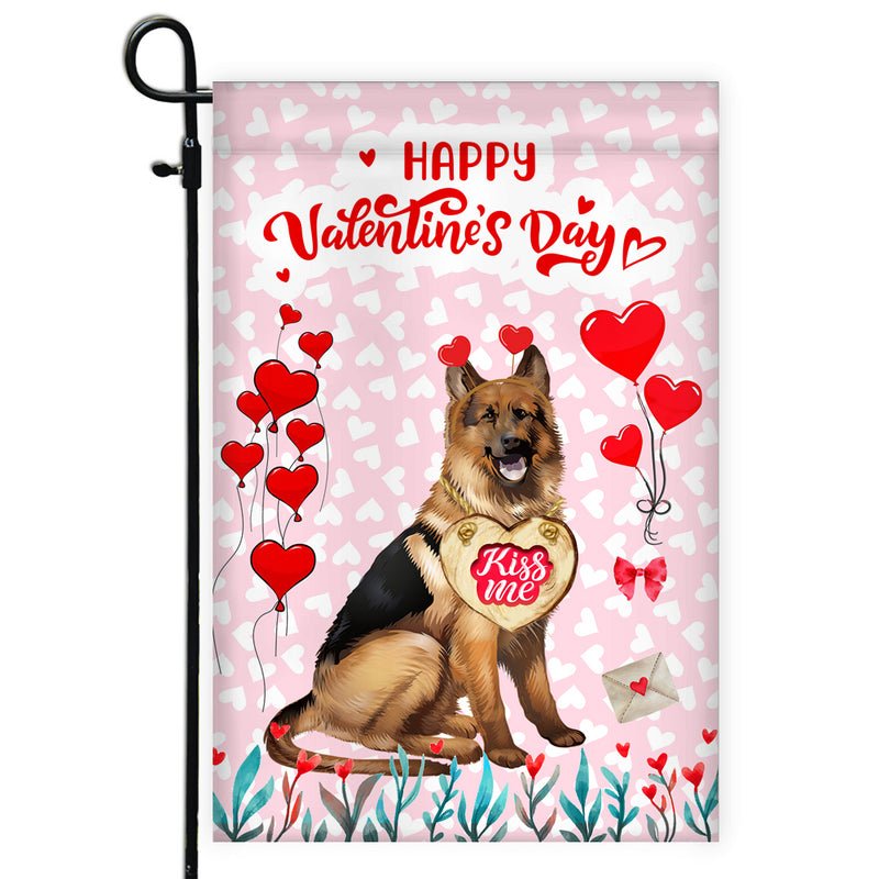 Happy Valentine s Day German Shepherd Flag Dogs Funny German Shepherd Heart Balloon Garden Flag mockup 1 800x.jpg