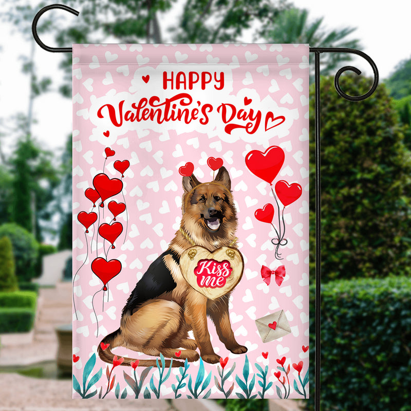 Happy Valentine s Day German Shepherd Flag Dogs Funny German Shepherd Heart Balloon Garden Flag mockup 3 800x.jpg