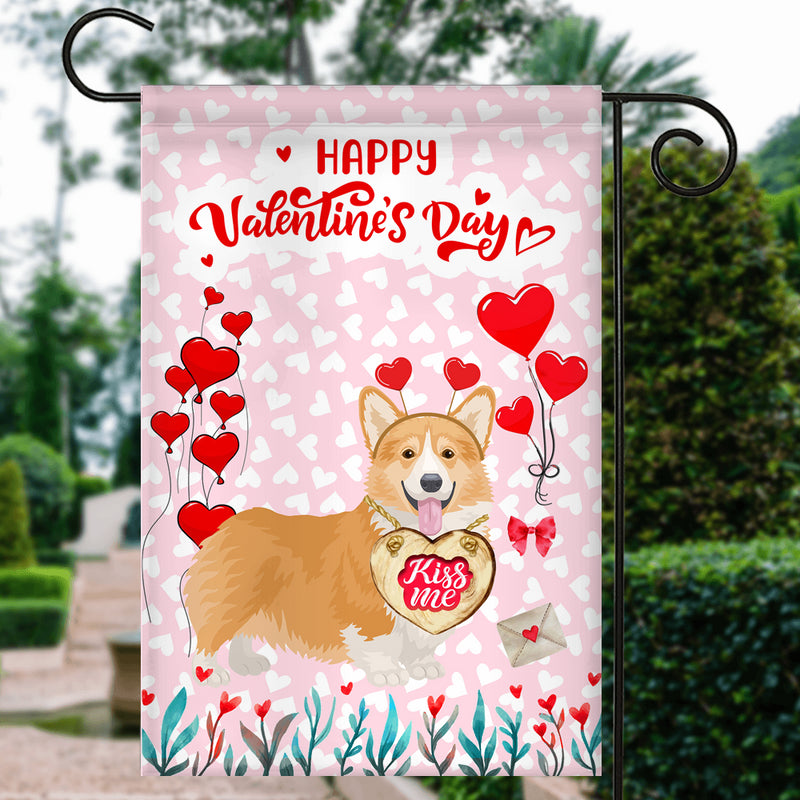Happy Valentine s Day Corgi Flag Dogs Funny Corgi Heart Balloon Garden Flag mockup 3 800x.jpg