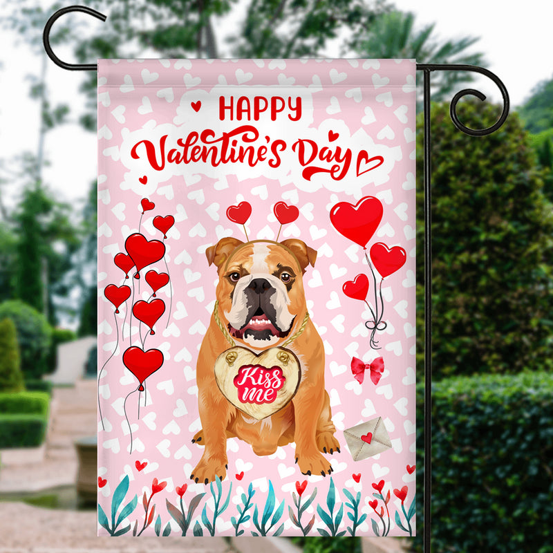 Happy Valentine s Day Bulldog Flag Dogs Funny Bulldog Heart Balloon Garden Flag mockup 3 800x.jpg