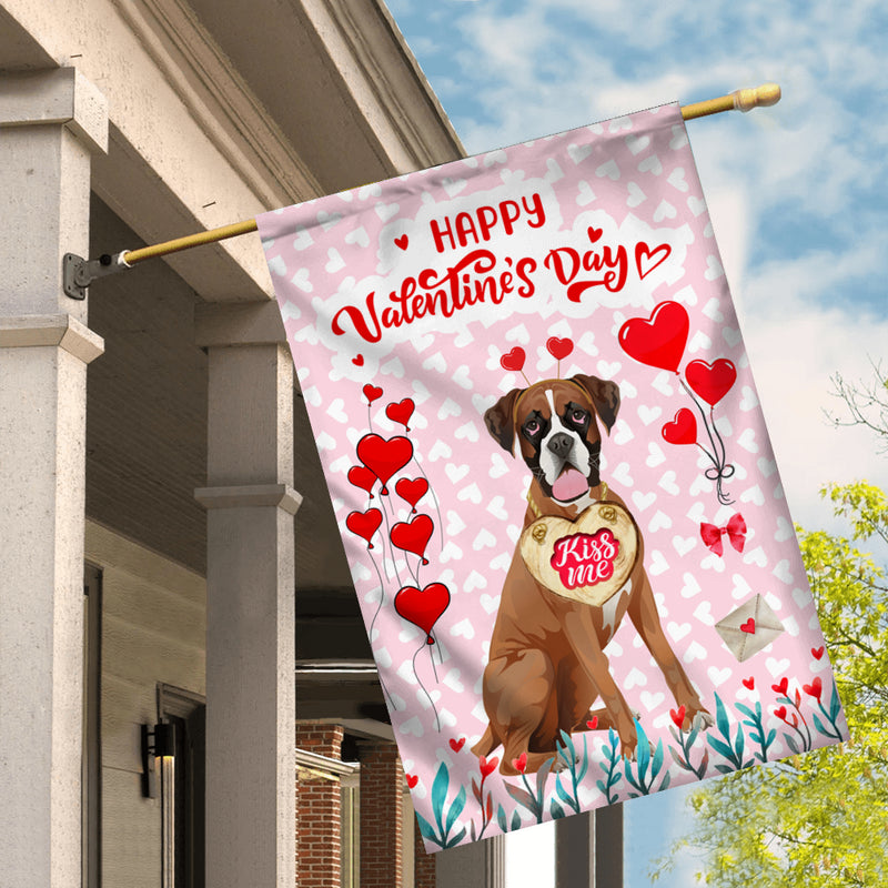 Happy Valentine s Day Boxer Flag Dogs Funny Boxer Heart Balloon House Flag mockup 2 800x.jpg