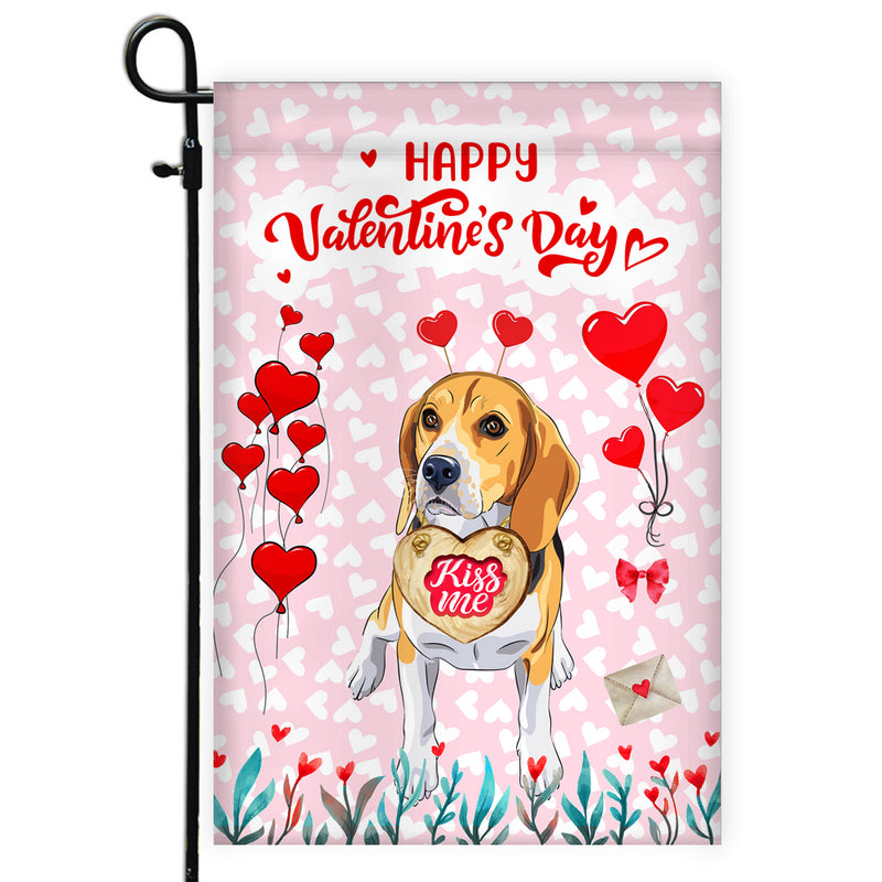 Happy Valentine s Day Beagle Flag Dogs Funny Beagle Heart Balloon Garden Flag mockup 1 800x.jpg