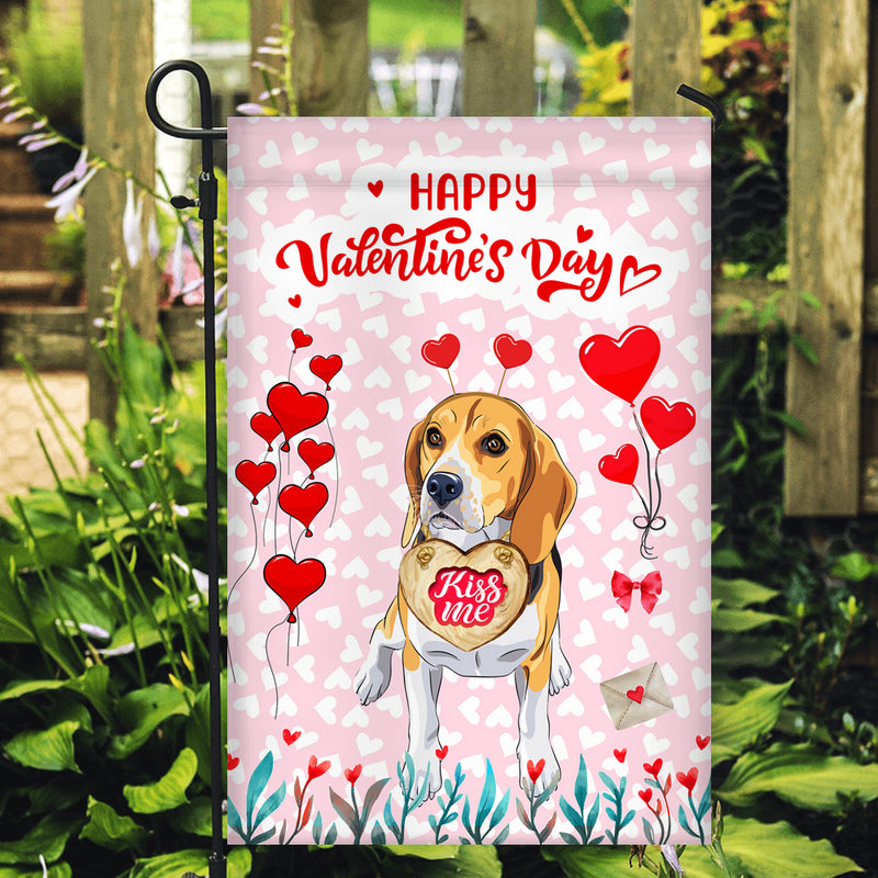 Happy Valentine s Day Beagle Flag Dogs Funny Beagle Heart Balloon Garden Flag mockup 2 800x.jpg