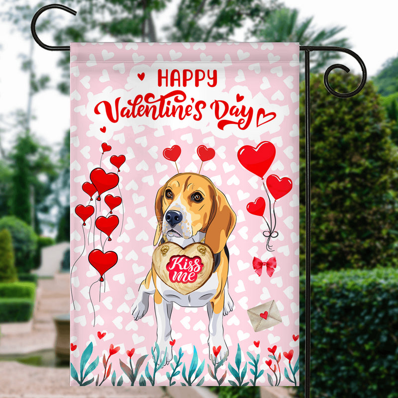 Happy Valentine s Day Beagle Flag Dogs Funny Beagle Heart Balloon Garden Flag mockup 3 800x.jpg