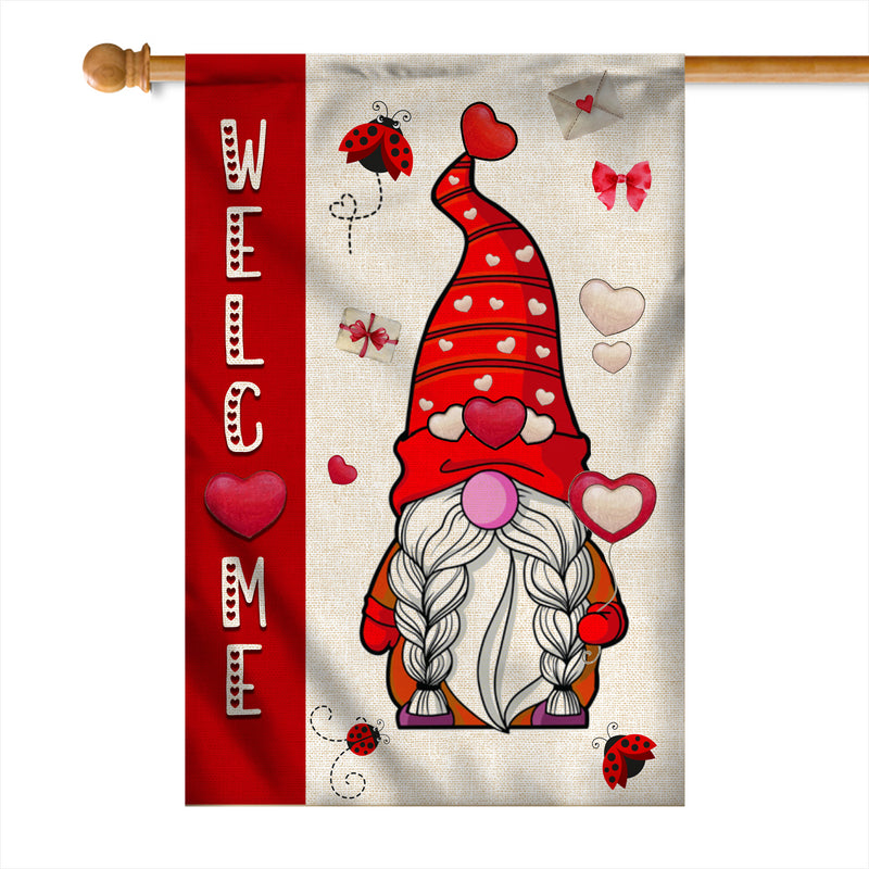 Welcome Gnome Valentine s Day Flag Love Heart Rustic Farmhouse House Flag mockup 1 800x.jpg