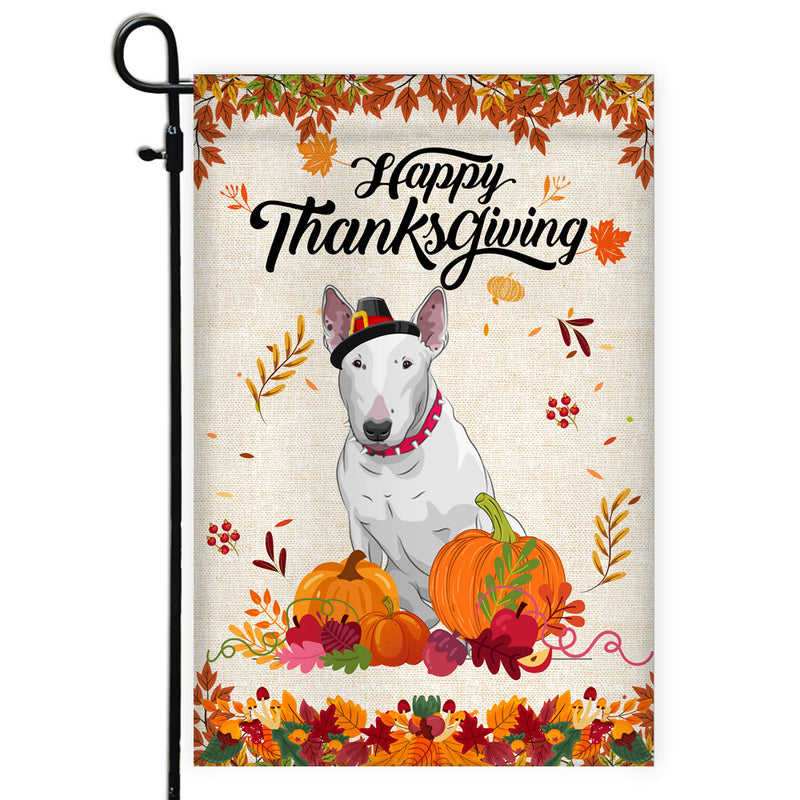 Happy Thanksgiving Funny Bull Terrier Flag Fall Pumpkin Farmhouse Autumn Thanksgiving Garden Flag mockup 1 800x.jpg
