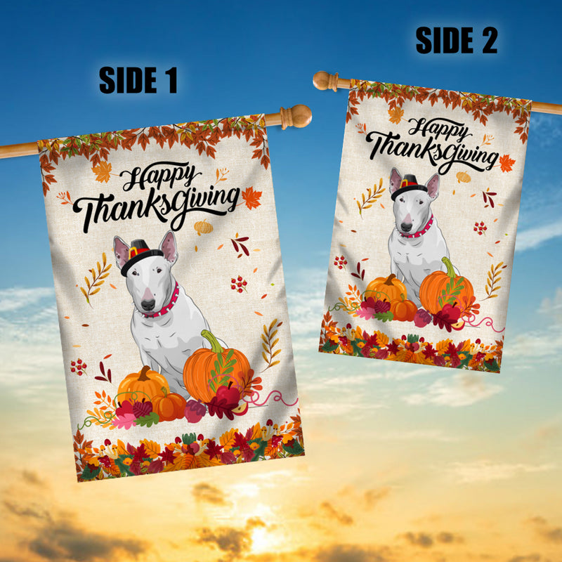 Happy Thanksgiving Funny Bull Terrier Flag Fall Pumpkin Farmhouse Autumn Thanksgiving House Flag mockup 3 800x.jpg