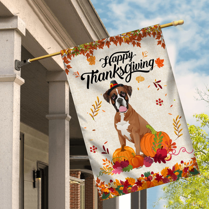 Happy Thanksgiving Funny Boxer Flag Fall Pumpkin Farmhouse Autumn Thanksgiving House Flag mockup 2 800x.jpg